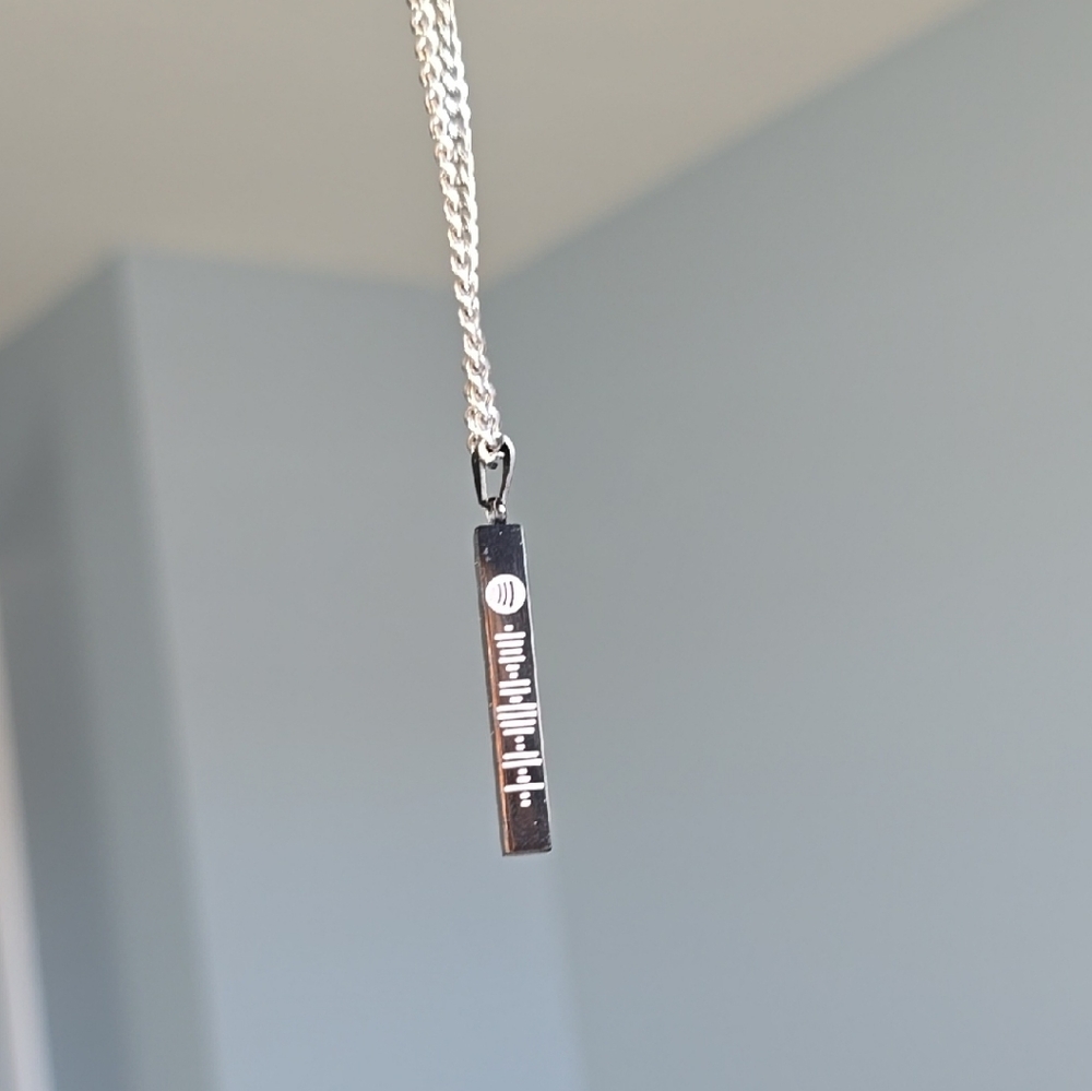 Spotify Code Pendant Necklace